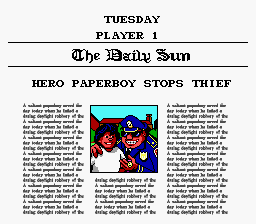 paperboy nes online